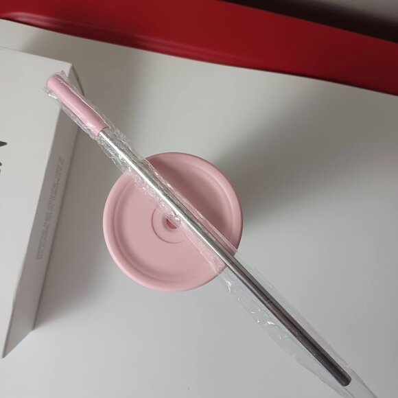 Meoky Tumbler With Lid & Straw -Pastel Leopard -24 Oz. -Open Box -Insulated NEW - Picture 8 of 12